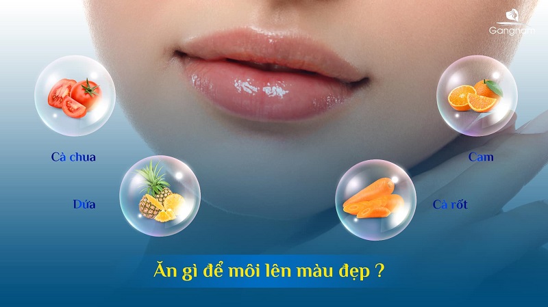 Chăm sóc môi sau khi phun