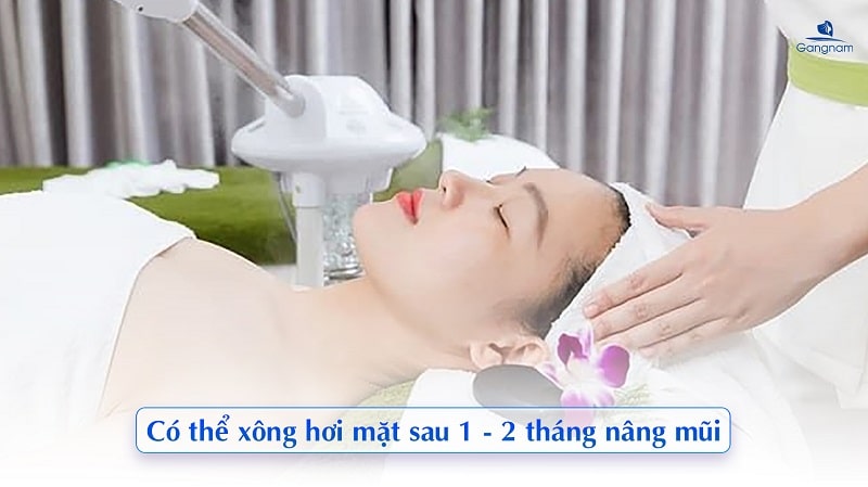 Nâng mũi có được xông mặt không?