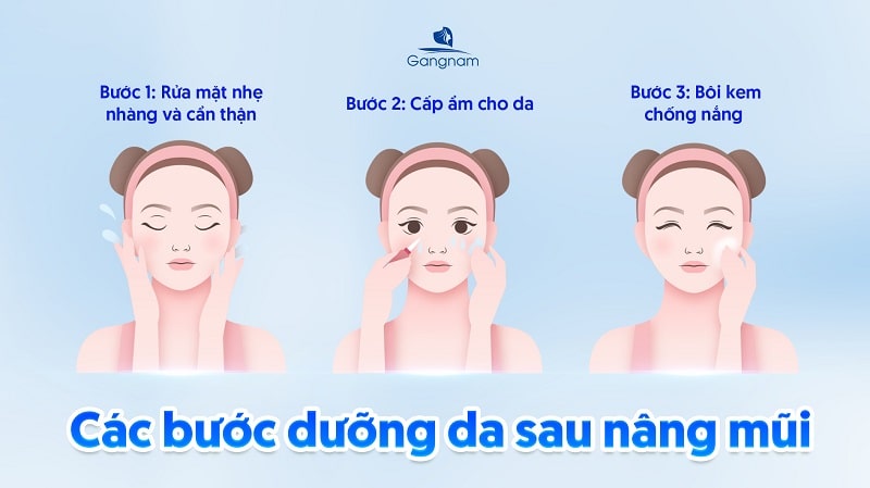 Nâng mũi bao lâu được dưỡng da? 5 Nâng mũi bao lâu được dưỡng da?