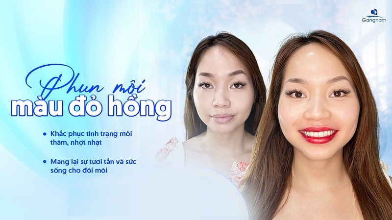 Phun môi màu đỏ hồng - Phù hợp với mọi độ tuổi, tone da 5 Phun môi màu đỏ hồng