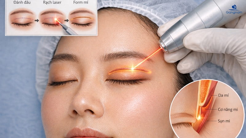 Nhấn mí bằng Laser là gì? Có tốt không? 5 Nhấn mí bằng Laser là gì?