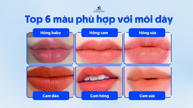 Môi dày nên phun màu gì? 5 Môi dày nên phun màu gì?