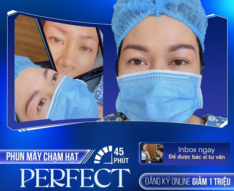 Phun mày chạm hạt - Thiết kế dáng chân mày tinh tế, tự nhiên 6 Phun mày chạm hạt