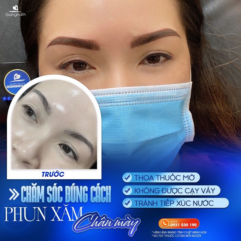Phun mày chạm hạt - Thiết kế dáng chân mày tinh tế, tự nhiên 7 Phun mày chạm hạt