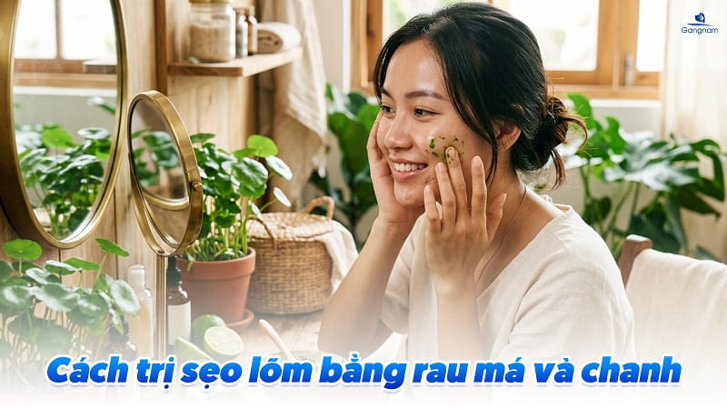 5 cách trị sẹo lõm bằng rau má hiệu quả 7 Cách trị sẹo lõm bằng rau má