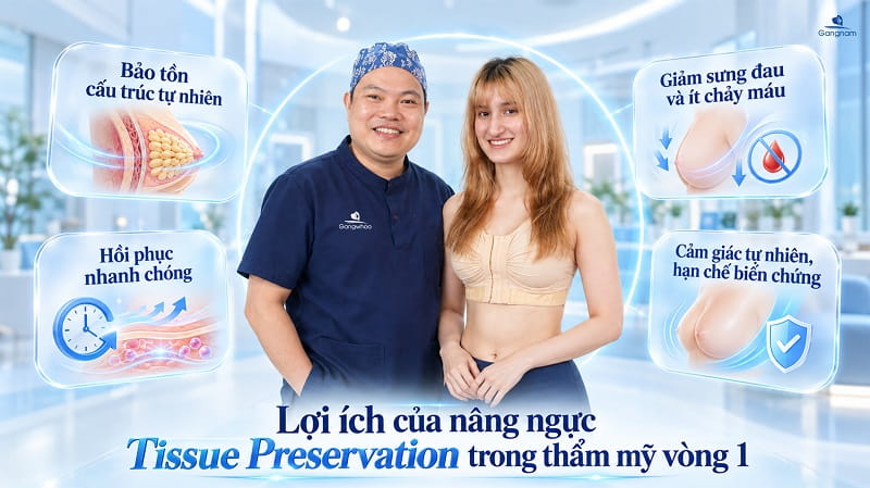 Nâng ngực Tissue Preservation là gì? Giải pháp thẩm mỹ vòng 1 ít xâm lấn, phục hồi nhanh 7 Nâng ngực Tissue Preservation