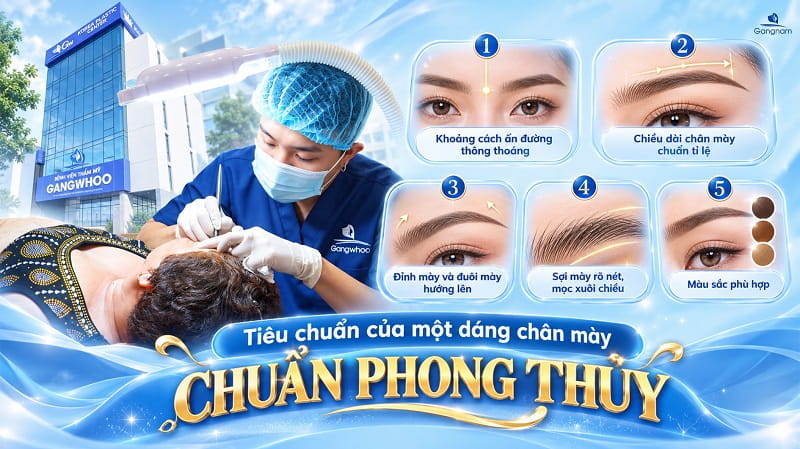 Phun mày phong thủy – Bí quyết thay đổi dáng mày khai thông tài lộc 7 Phun mày phong thủy